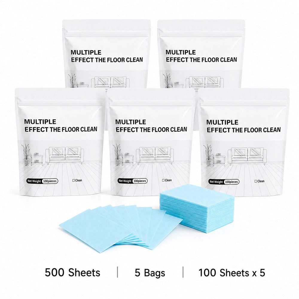 100 Pack Dissolvable Floor Cleaner Sheets, Multi-Effect Deep Clean, Safe for Sealed Hardwood & Tile