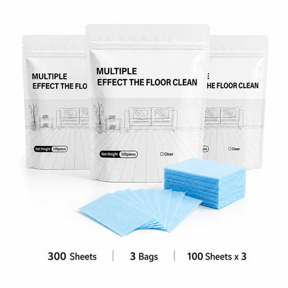 100 Pack Dissolvable Floor Cleaner Sheets, Multi-Effect Deep Clean, Safe for Sealed Hardwood & Tile