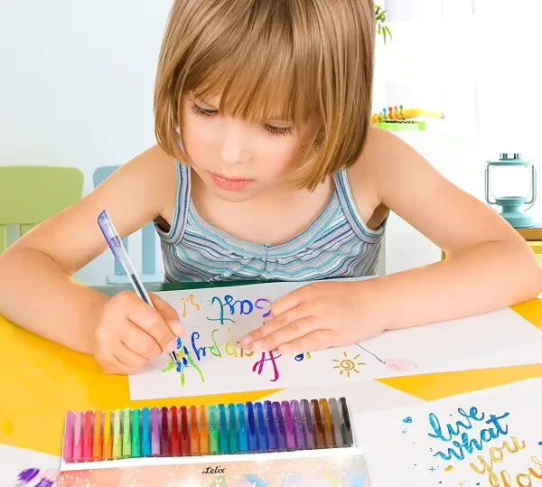 Glitter gel pen applications