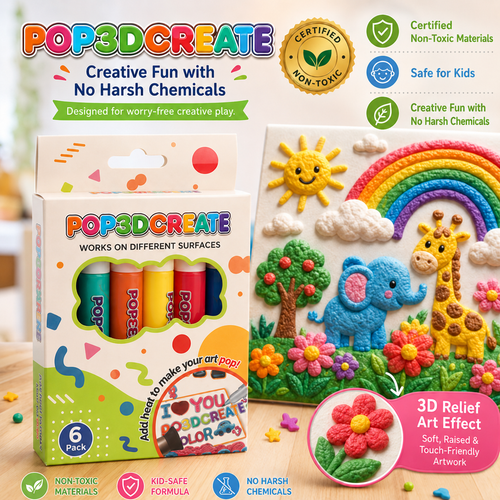 🔥Last Day Promotion 50% OFF 🖍️3D Relief Art Pen – Turn Flat Drawings Into Touchable 3D Art🪄