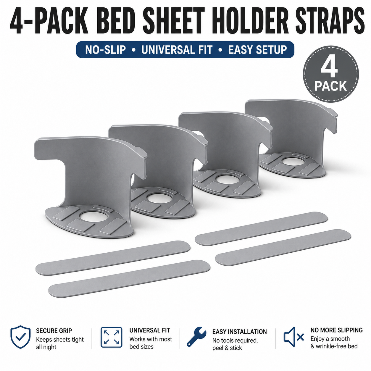 Buy Gray-4PCS