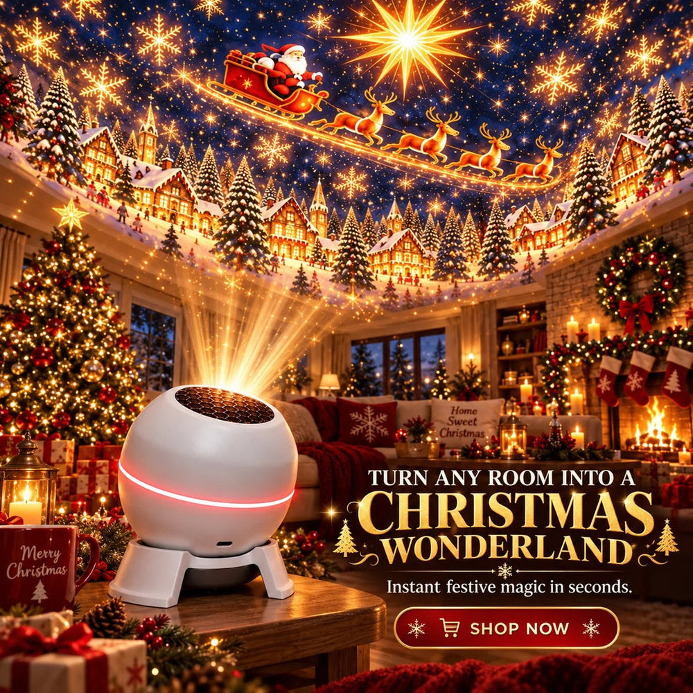 Christmas room projection