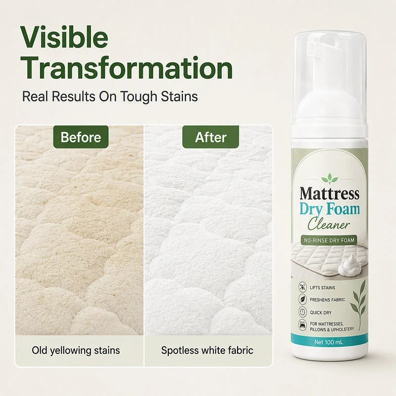 Quick drying mattress foam cleaner
