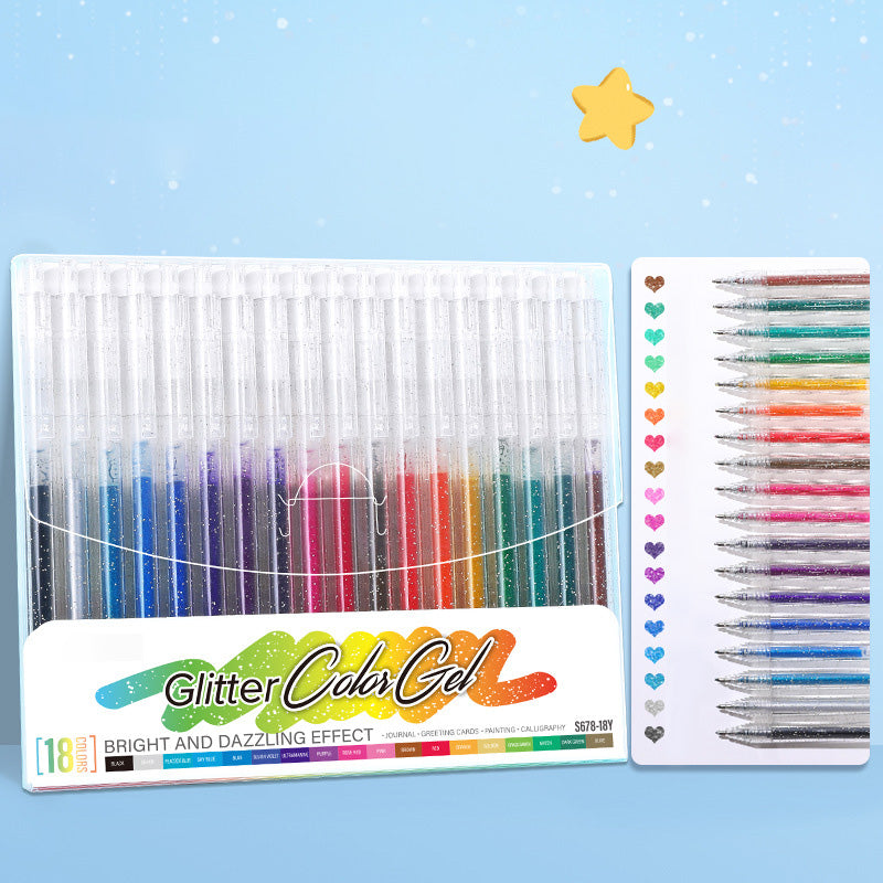 🌈LAST DAY SALE ✨50K+ SOLD!🎁Glitter Gel Pen Set