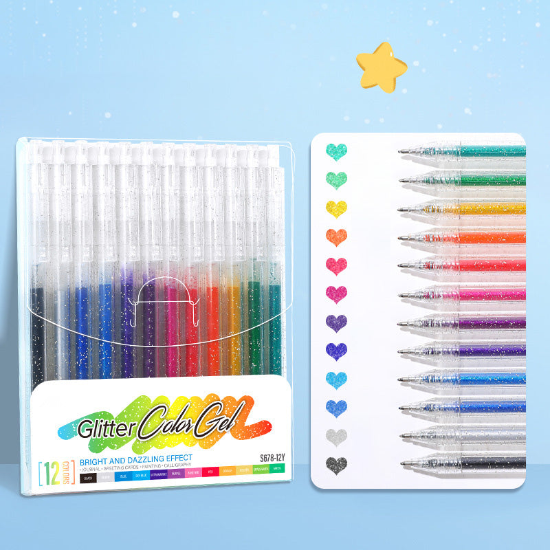 🌈LAST DAY SALE ✨50K+ SOLD!🎁Glitter Gel Pen Set