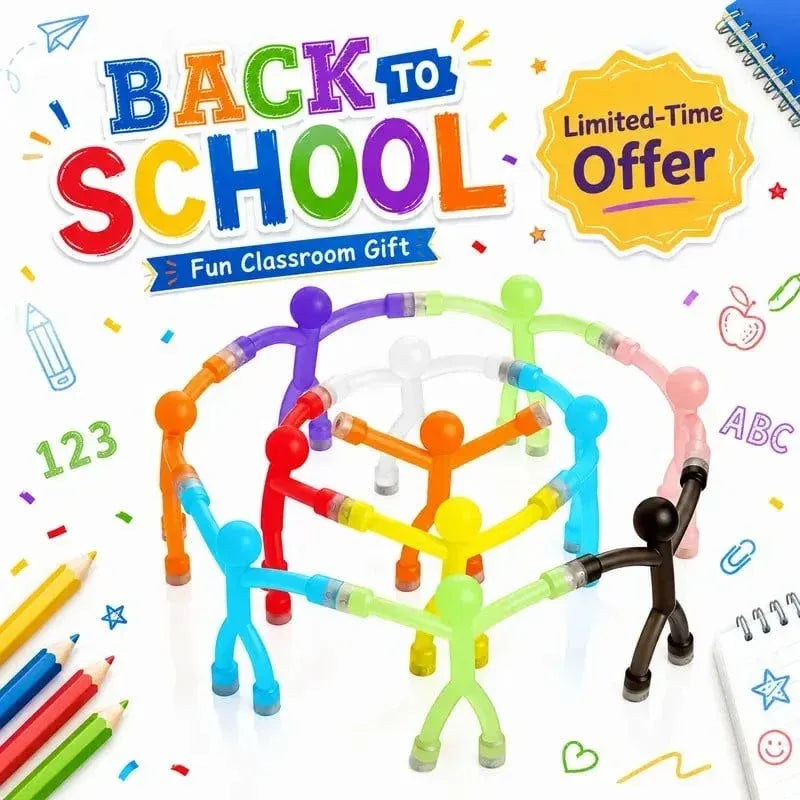 Bend, Snap & Build Magnetic Figures | 10-Piece Set