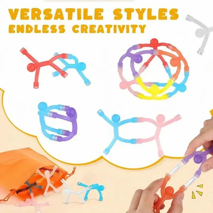 Bend, Snap & Build Magnetic Figures | 10-Piece Set