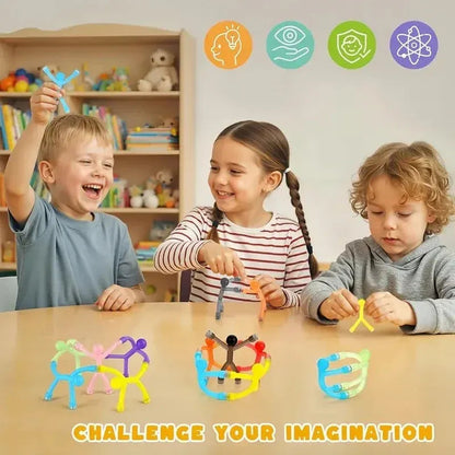 Bend, Snap & Build Magnetic Figures | 10-Piece Set