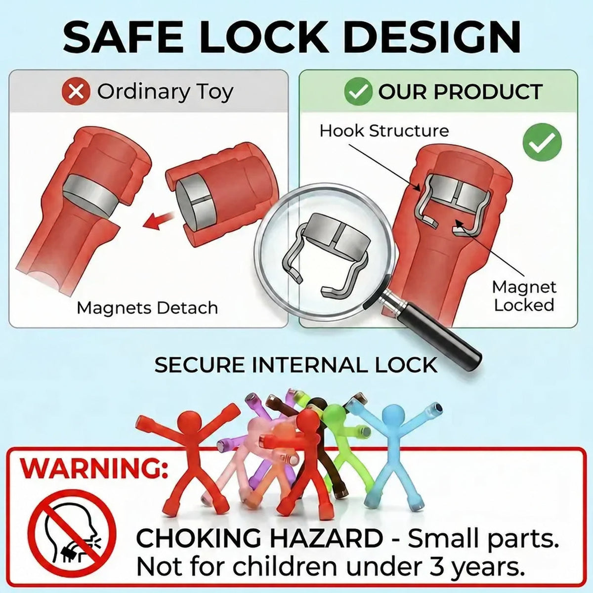 Bend, Snap & Build Magnetic Figures | 10-Piece Set